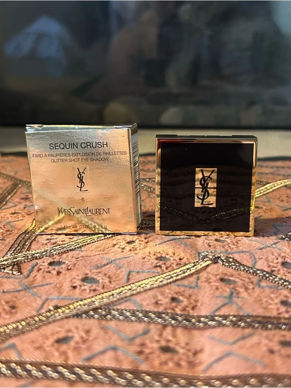 YSL Sequin Crush Eyeshadow in Confident Nude